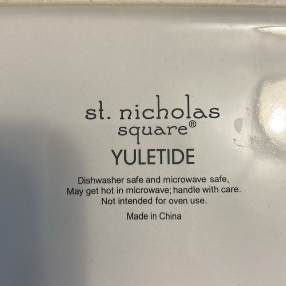 Christmas cookie tray and 2 matching placemats - Picture 3 of 4